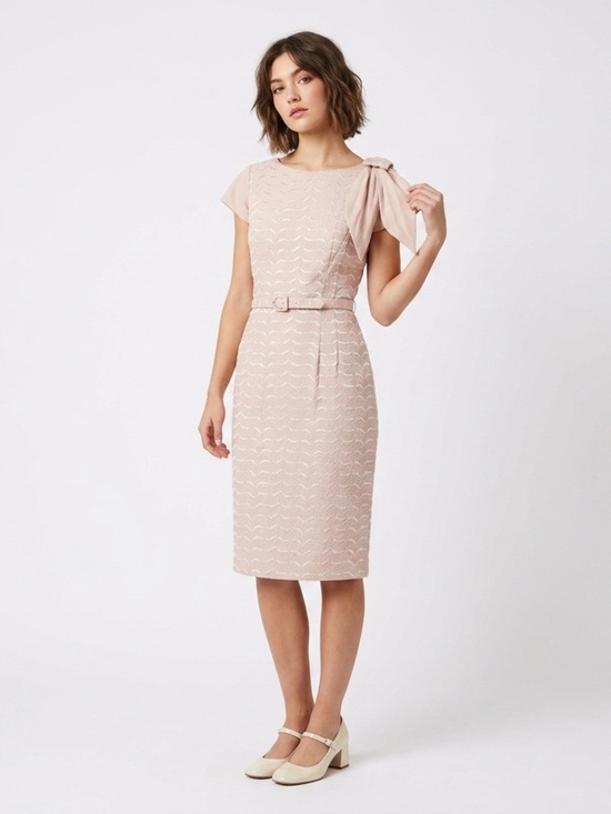Terry Tall Inc of New York Dresses & Skirts - Terry Tall Inc New York Vintage 1950s Pink Embroidered Bow Dress Size Small